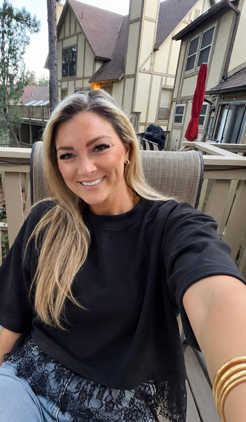 Black Lace Top