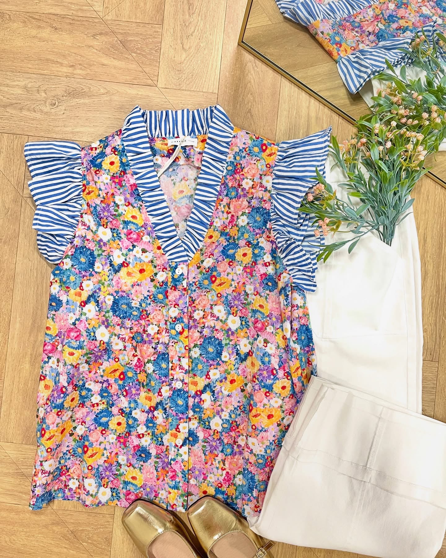 Confetti Blooms Top