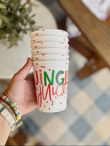 6 Jingle Juice Reusable Cups (Dishwasher Safe)