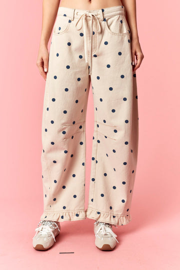 Polka Dot light pink/ivory pant