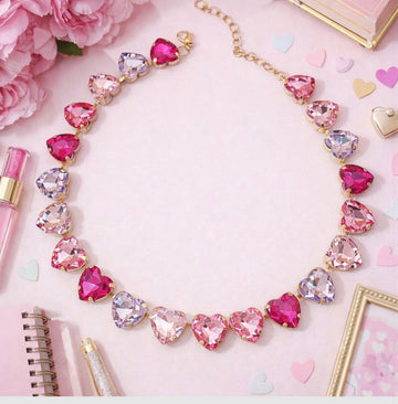 Heart Jewel Necklace Preorder