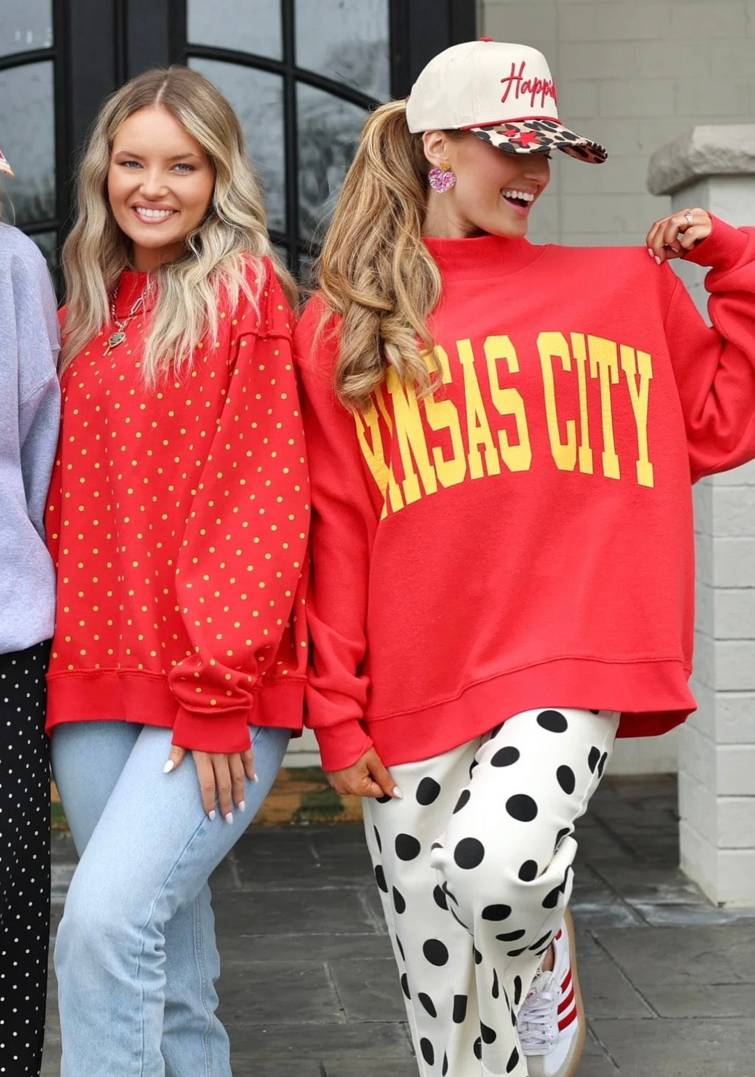 Kansas City Polka Dot REVERSIBLE Mockneck