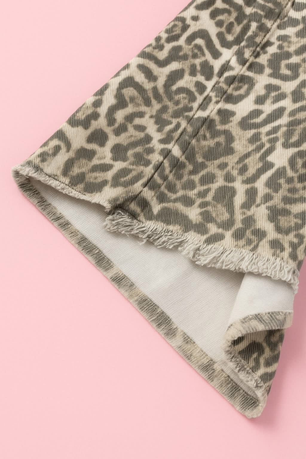 Frayed Cheetah Pant Preorder