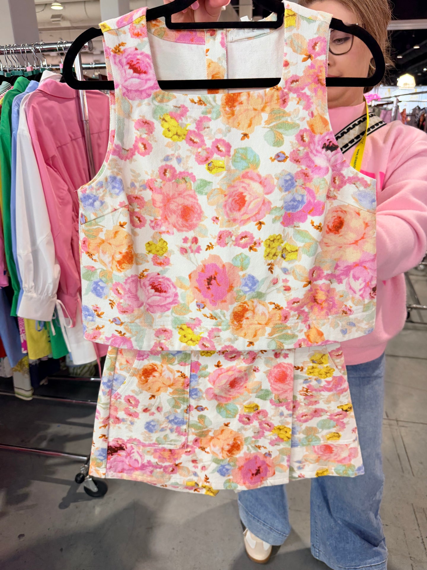 Multi Floral Set (sold as a 2 piece set)