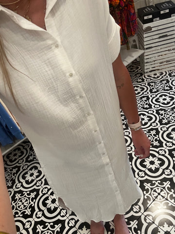 White Gauze Dress