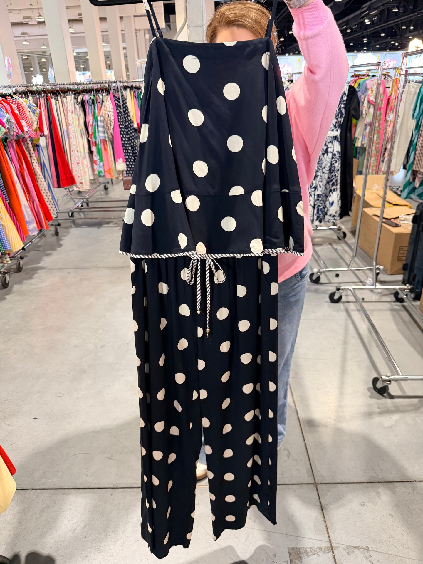 Black/White Polka Dot Bottoms