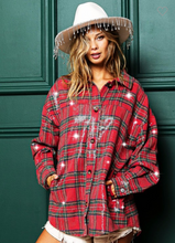 Plaid Sequin Shacket
