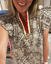Leopard Flutter Top