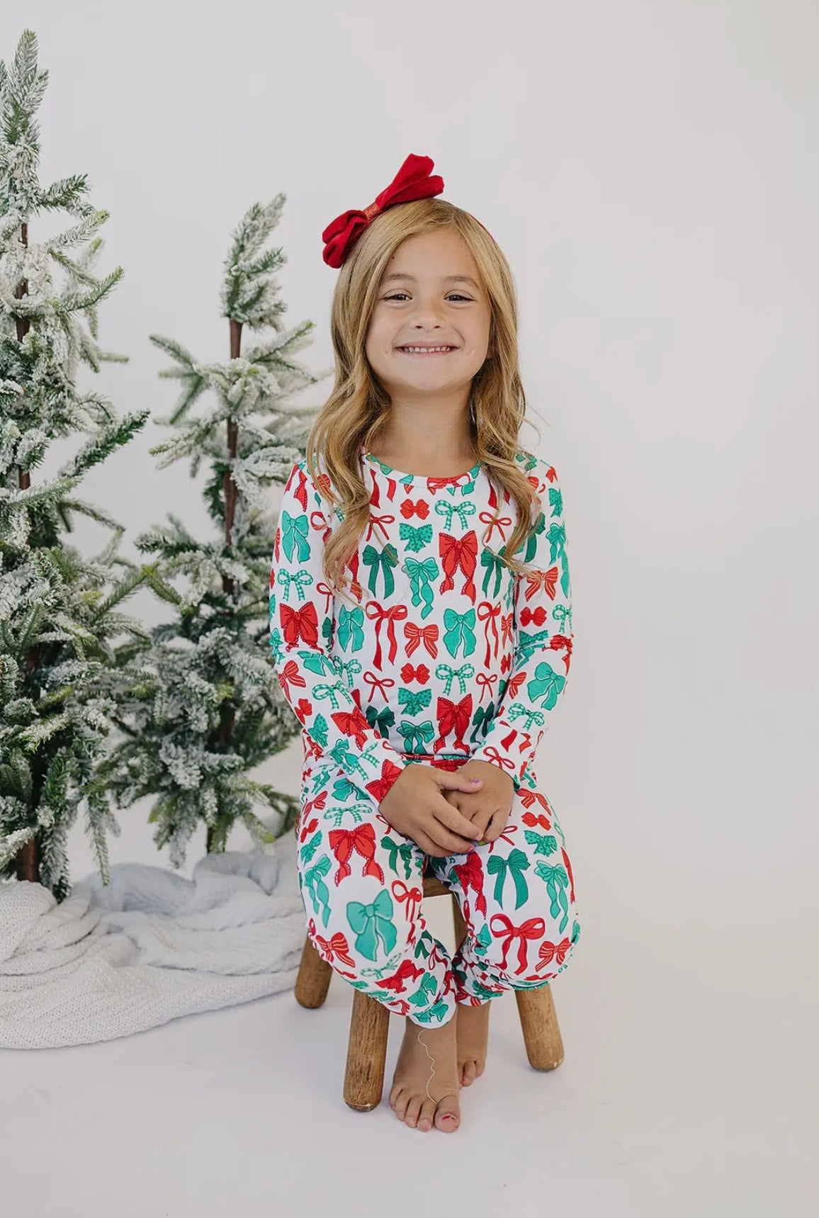 Merry Bows Pajama (2 piece set)