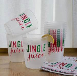 Jingle Juice Party Cups Frosted Set of 10