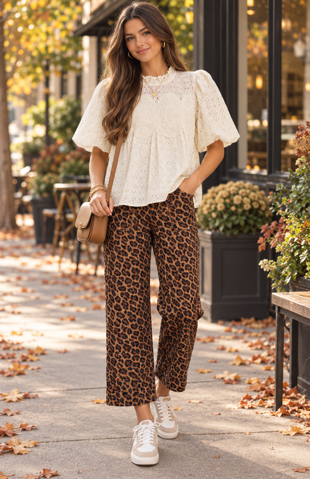 Cream Lace Top