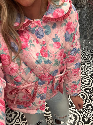 Quilted Floral Jacket