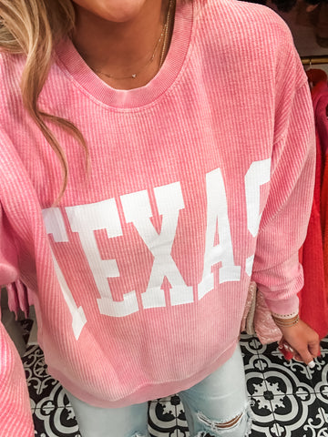 Pink Texas Pullover