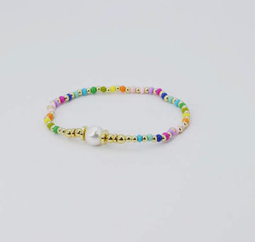 Happy beaded bracelet