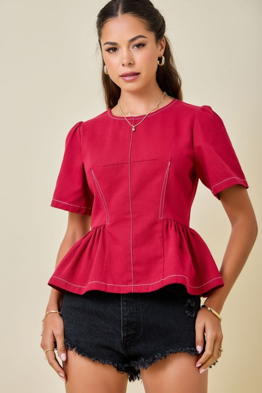 The Maroon Moment Top