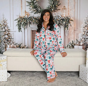 Women’s Two Piece Bow Pajamas PREORDER CLOSED