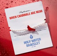 Angels are near when cardinals appear holy water bracelet preorder