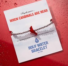 Angels are near when cardinals appear holy water bracelet preorder