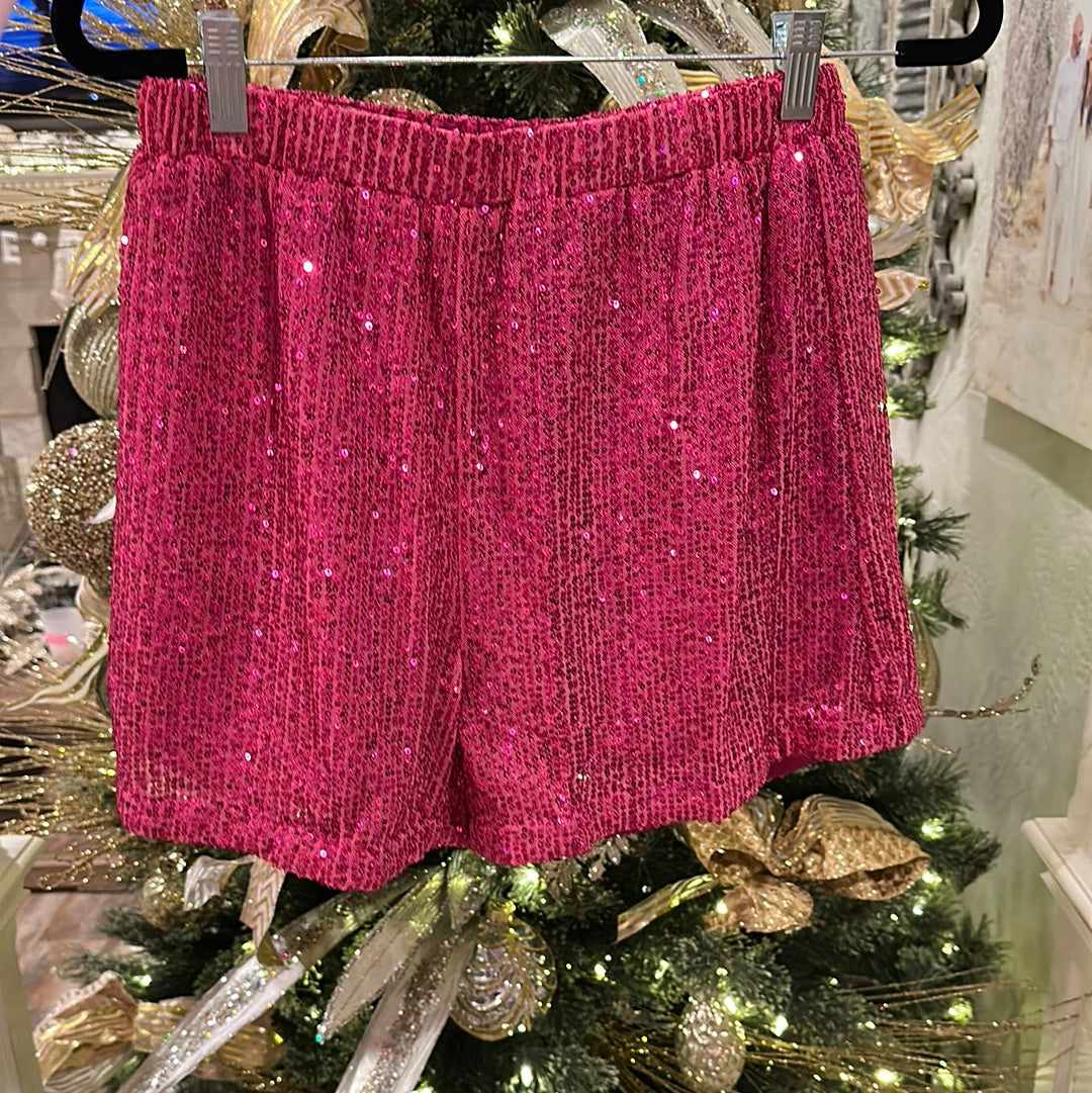 Sequin Pink shorts
