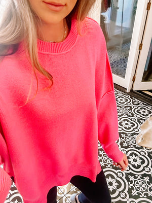 Pink oversized sweater