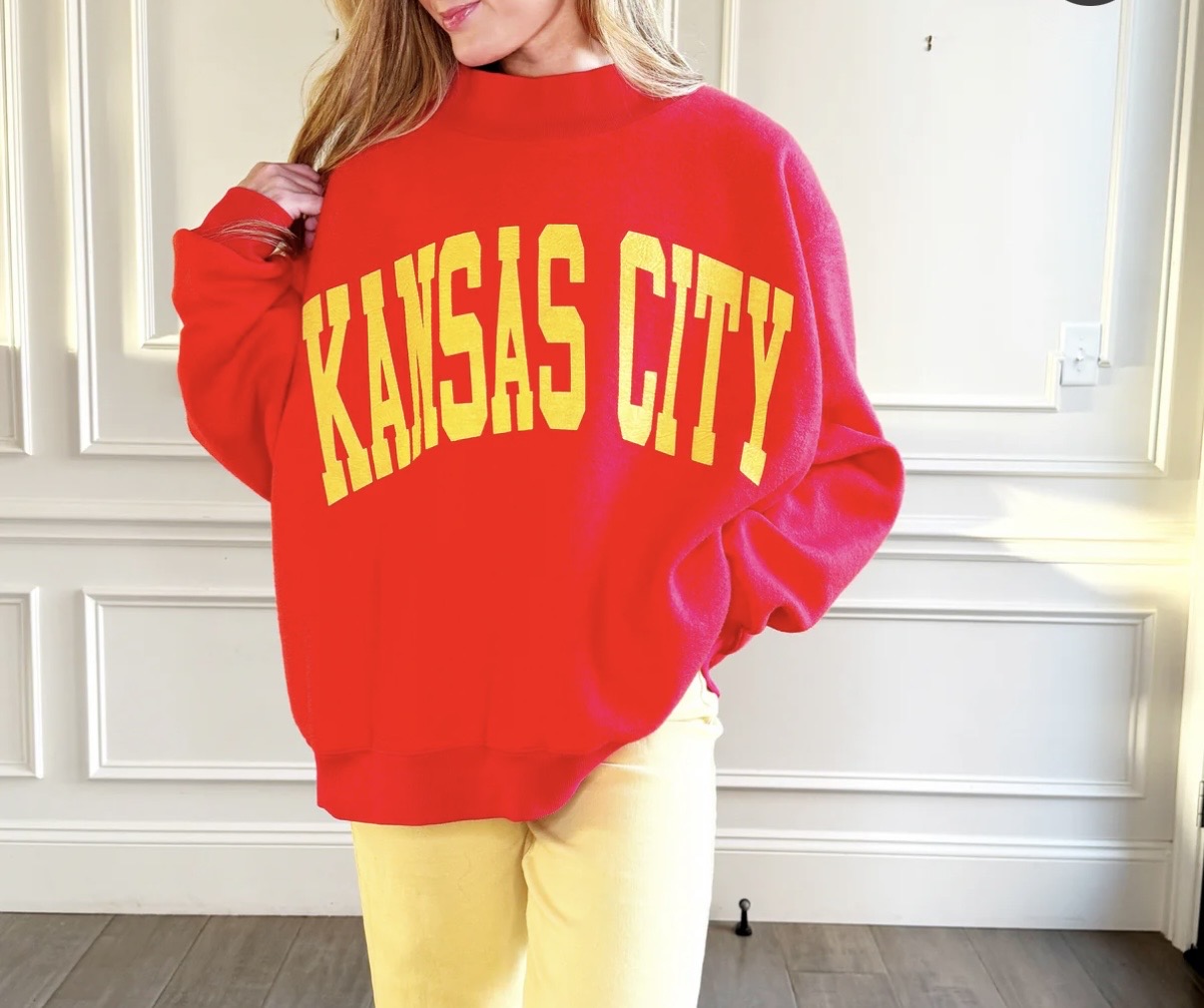 Kansas City Polka Dot REVERSIBLE Mockneck