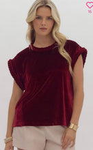 Ruby Velvet Top