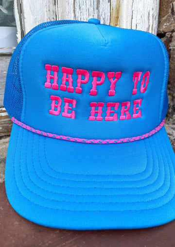 Happy to be here hat