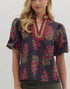 Floral Puff Sleeve Top