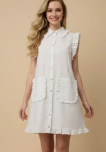 White ruffled dress