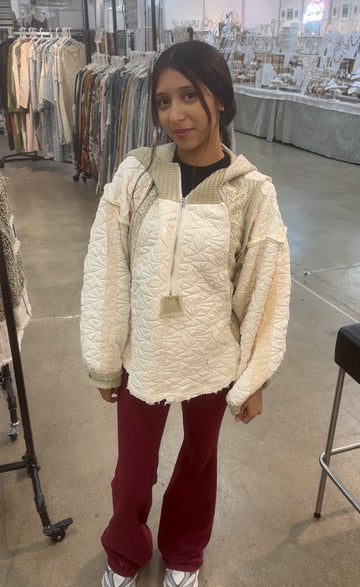 Cream Hoodie