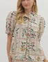 Ecru Floral Top