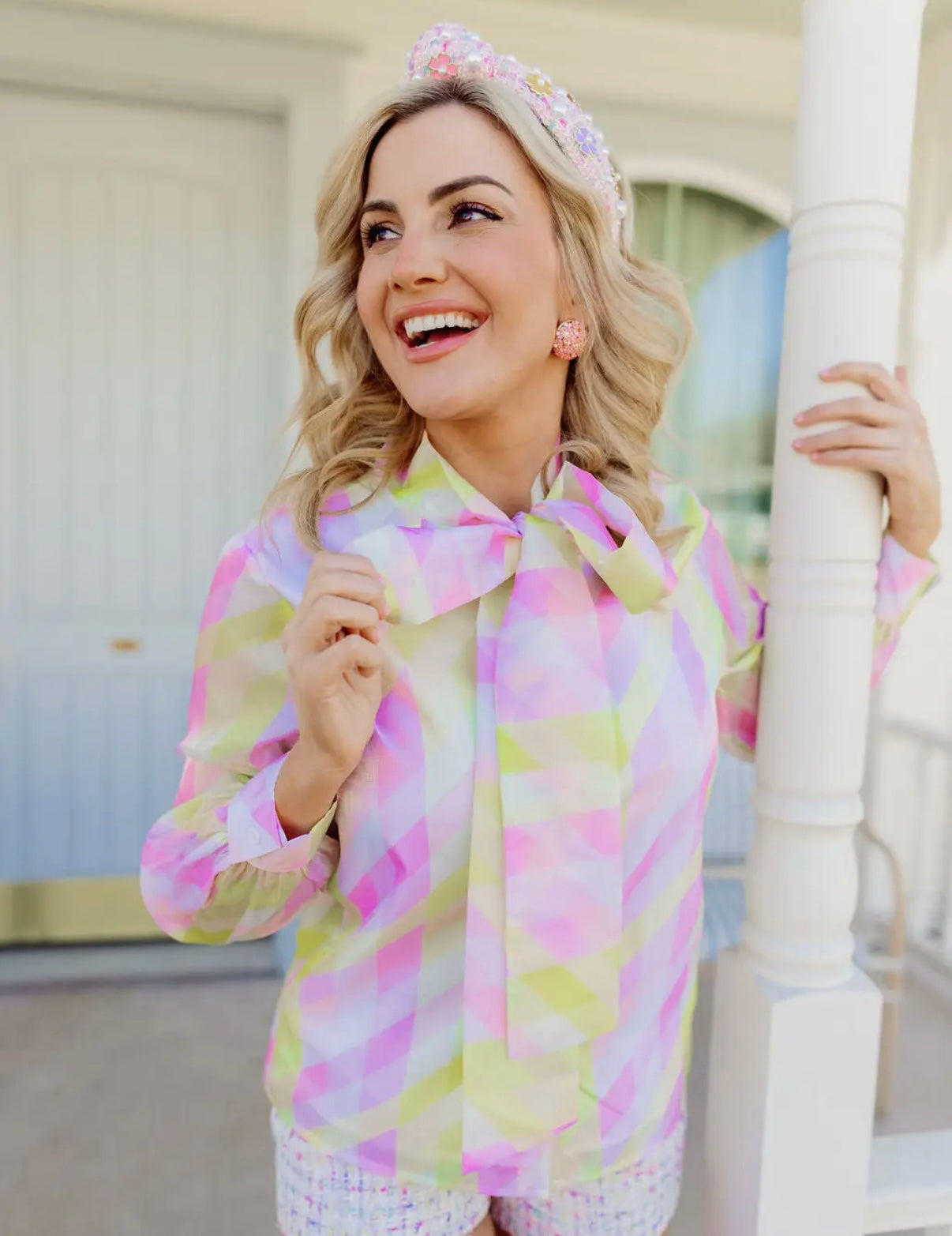 Brianna Cannon Pastel Bow Top