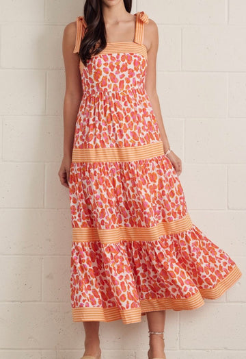 Cheetah orange dress