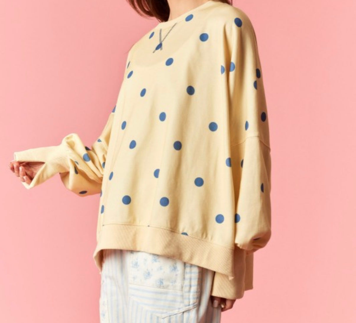 Yellow Polka Dot Top