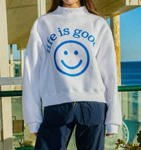 Meant to be/life is good reversible mockneck