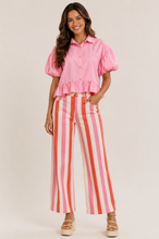 Pink Puff sleeve top