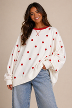 Red & White Polka Dot Top