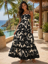 Black Floral Maxi
