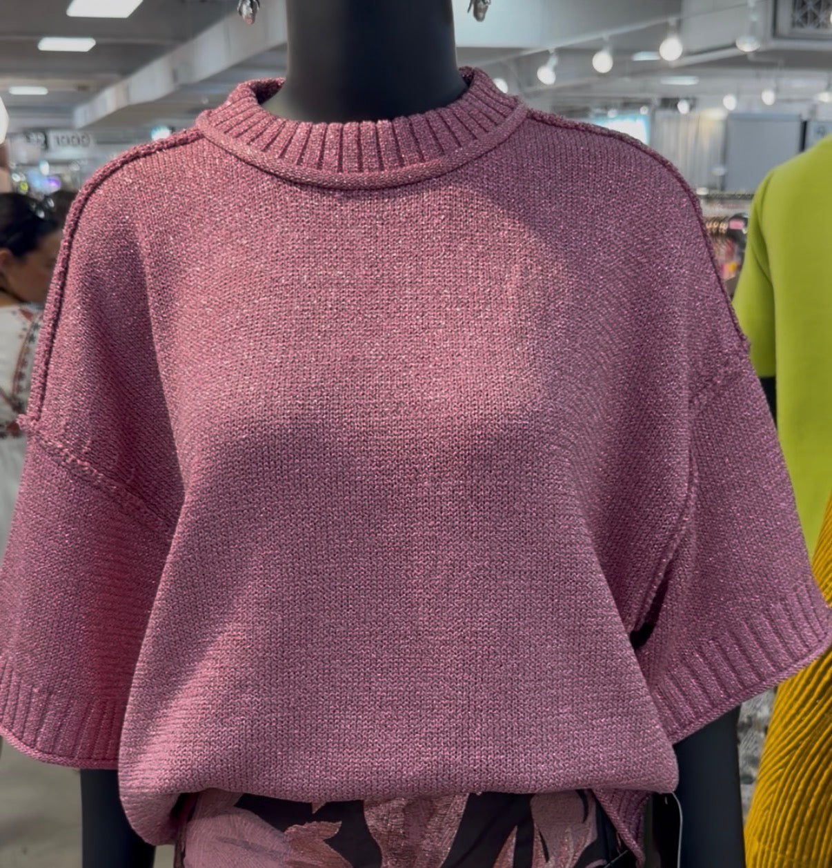 Metallic Pink Sweater