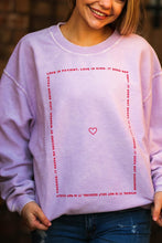 Love is Patient corded pullover IN STOCK
