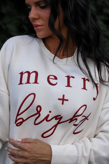 Merry + Bright pullover IN STOCK